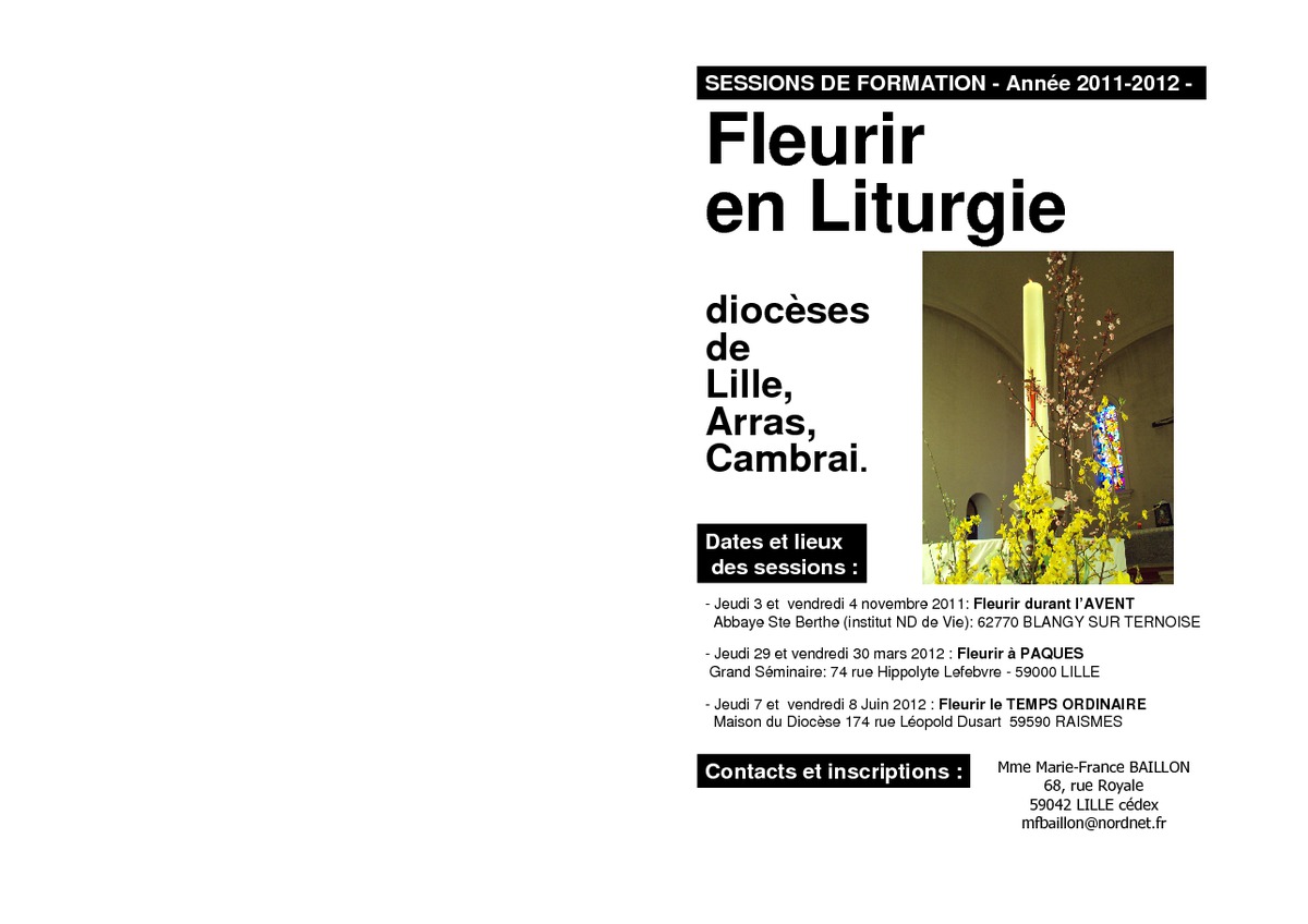 Fleurir En Liturgie