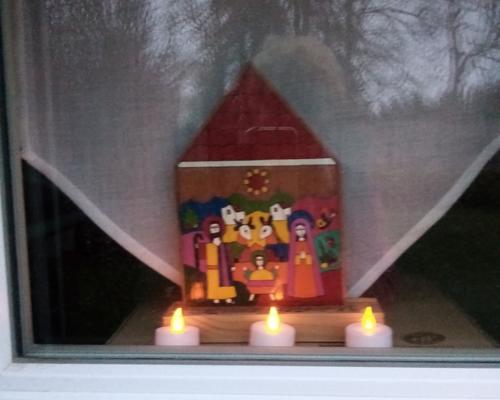 La crèche extérieure de Christiane