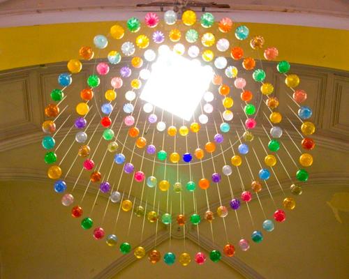 lustre boules noel