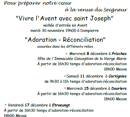 Au menu pour l\'Avent 2021