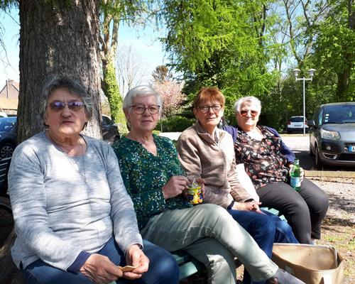 une partie des accompagnatrices pendant la pause