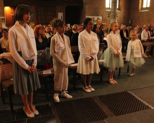 Les jeunes baptisés.