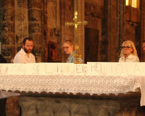 Les prénoms des baptisés.
