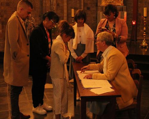 Signature des registres.
