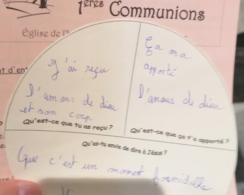 hosties completees 1eres communions Ste-Anne 2022