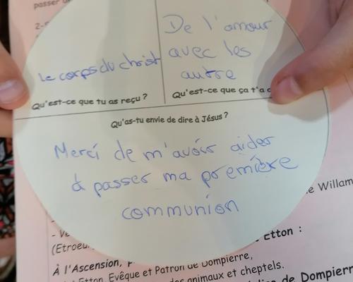 hosties completees 1eres communions Ste-Anne 2022