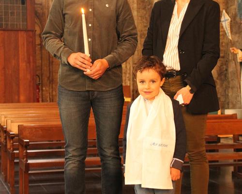 Avec parrain et marraine