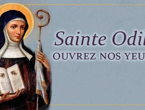 Ste Odile ouvrez vos yeux