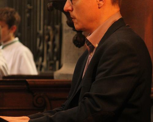Denis Tchorek à l'orgue de choeur
