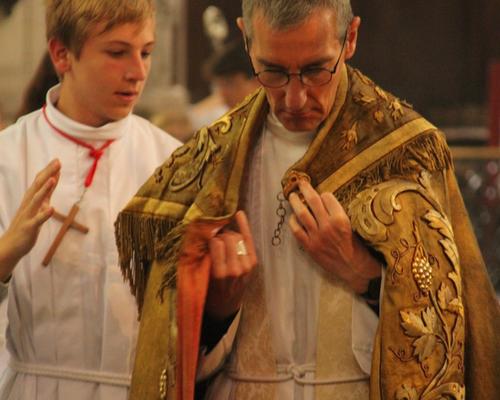 Préparation de la procession