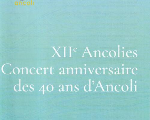 Livret concert anniversaire