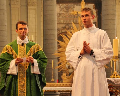 Avec le séminariste Antonius Ficher