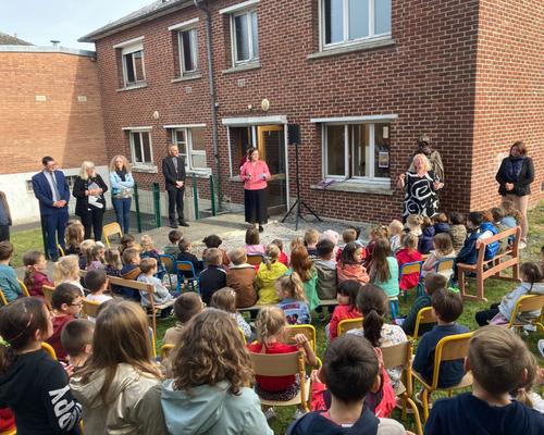 visite Mgr Dollmann école st Jo le cateau 6
