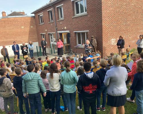 visite Mgr Dollmann école st Jo le cateau 7