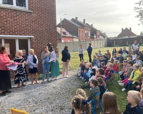 visite Mgr Dollmann école st Jo le cateau 10