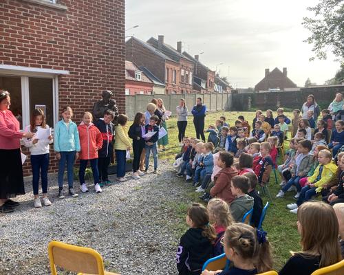 visite Mgr Dollmann école st Jo le cateau 11