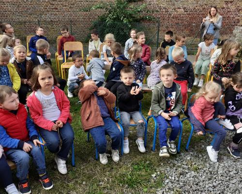 visite Mgr Dollmann école st Jo le cateau 14