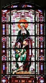 Elisabeth de Hongrie (vitrail cath&eacute;drale Cambrai)