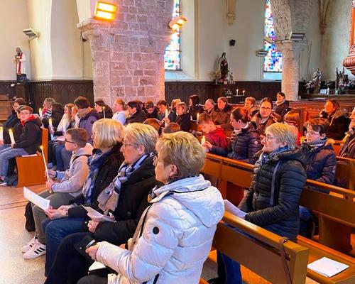 Messe fin de retraite et remise de la Lumiere (1)