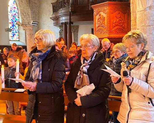 Messe fin de retraite et remise de la Lumiere (2)
