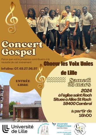affiche concert gospel