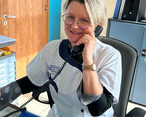 Christine, accueillante et standardiste