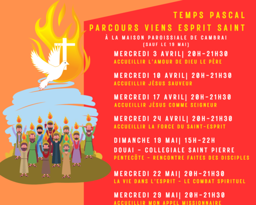 Parcours Viens Esprit Saint Cambrai