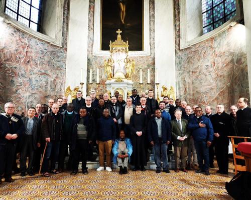 En l'église du St Sacrement à Liège