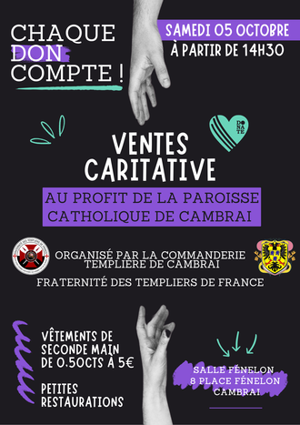 vente caritative  vetements  octobre