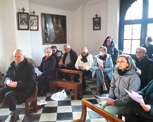 ouverture de la Neuvaine a ND de  Lourdes dans la