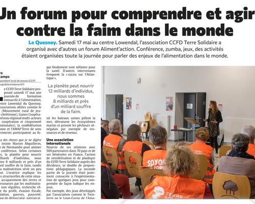 Paru dans Voix du NORD