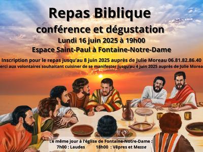 Repas biblique affiche