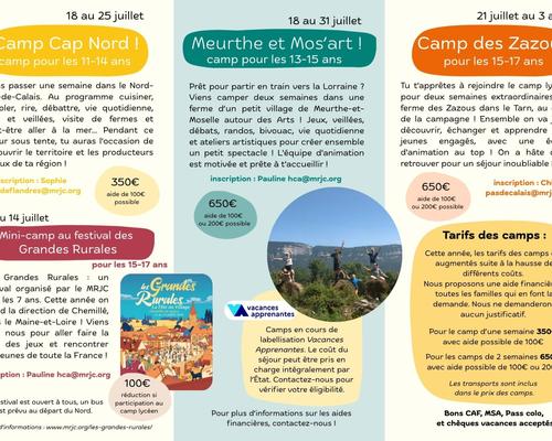 Camps MRJC 2025 -2