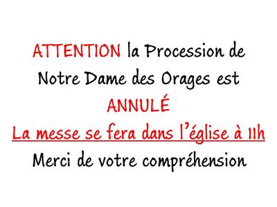 ATTENTION la Procession de