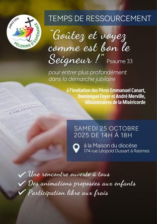 Ressourcement-25-10-2025-Missionnaires misericorde