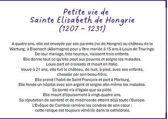vie de St Elisabeth