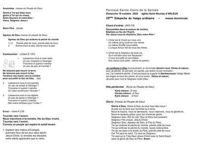 2025-10- 19 octobre - ARLEUX - 29e dim-ext