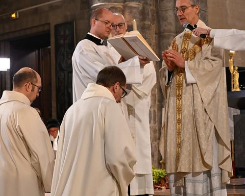 Ordination diacres permanents Jean-Paul Ledez et R