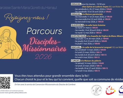 Parcours Disciples Missionnaires 2026