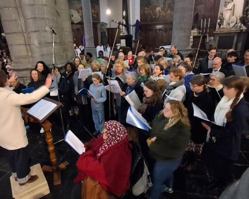 La chorale "Ubi Caritas"