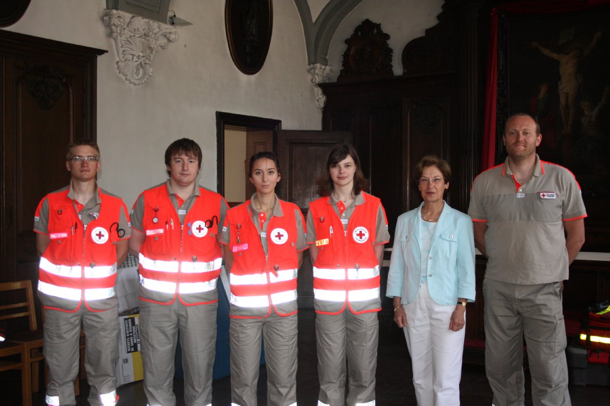 Les bénévoles de la Croix Rouge