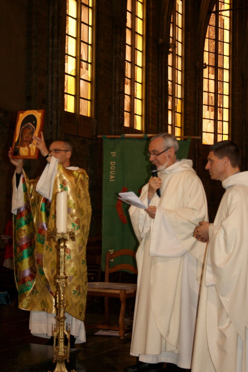 ... et une icône de la Vierge réalisée par Sr CLAIRE