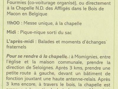 Sortie parois