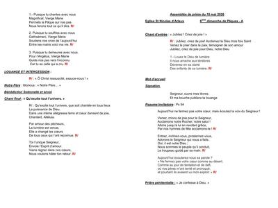 2026-05- 10 mai - ARLEUX - 6e Paques - assemblee d