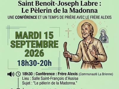Affiche Confe#rence St Benoit Labre Paroisse St Fr