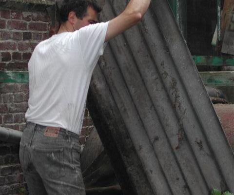 sylvain démonte les tôles