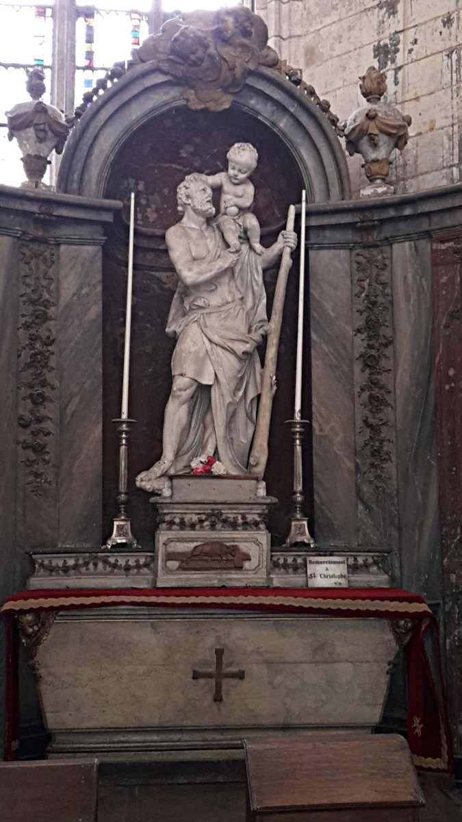 Statue de St Christophe (Cathédrale d'Amiens)
