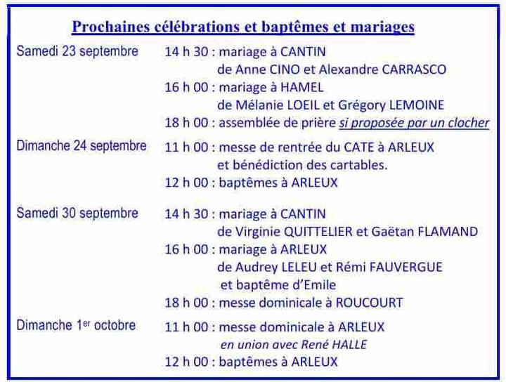 2023-09-17#24 septembre - prochaines celebrations