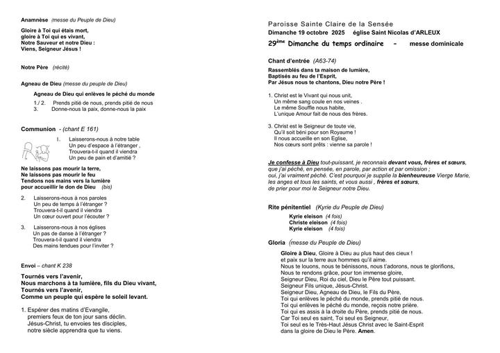 2025-10- 19 octobre - ARLEUX - 29e dim-ext
