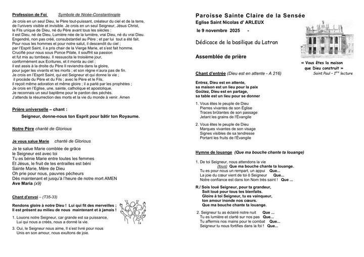 2025-11- 09 novembre - ARLEUX - Dedicace basilique